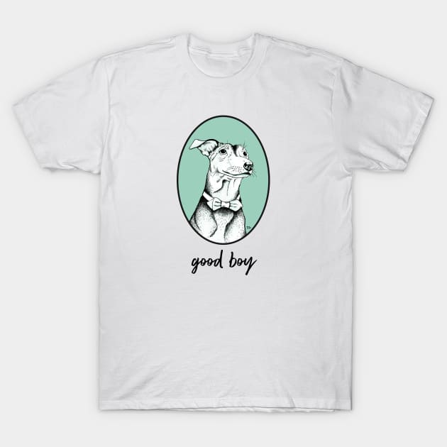 Good Boy mint green T-Shirt by IanSullivanCant